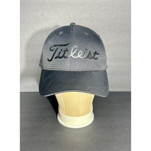 Titleist Black Adjustable Golf Hat Lightweight Performance Cap One Size